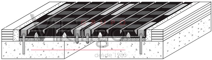 junta de puentes compuesta