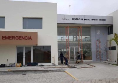 Juntas Arquitectónicas en Centro de Salud Muisne en Esmeraldas