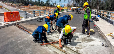 Juntas de dilatación para paso superior 3 Ruta Viva en Quito