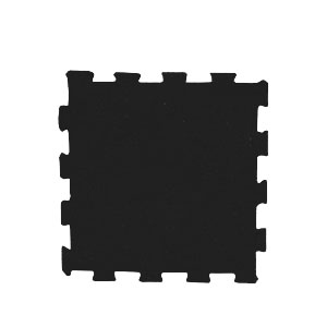 Piso de caucho interlock color negro